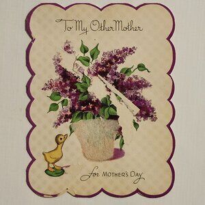 VINTAGE Gibson Card Step Mother Mother's Day Card  1986